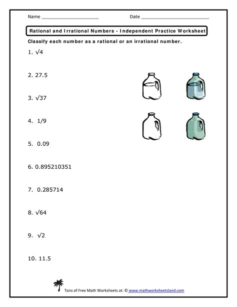 Rational Irrational Numbers Pdf Form Formspal Worksheets Library