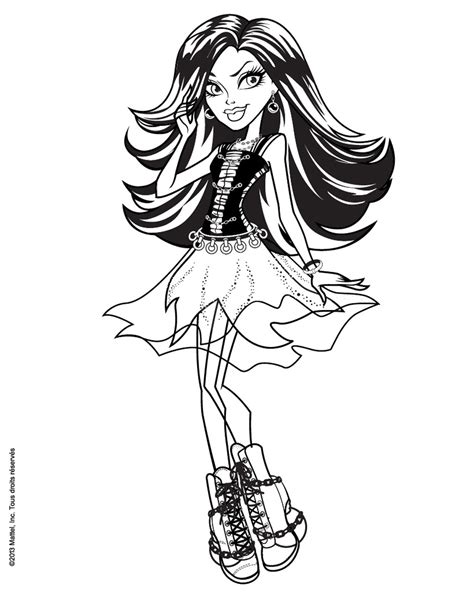 Coloriage à Imprimer Monster High Draculaura