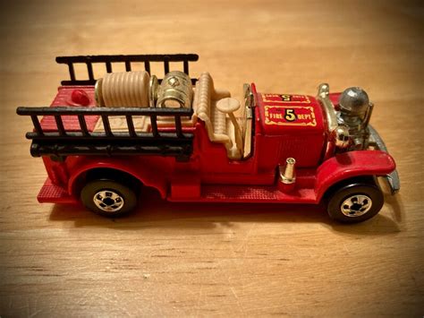 Hot Wheels Old No 5 Model Firetruck Etsy