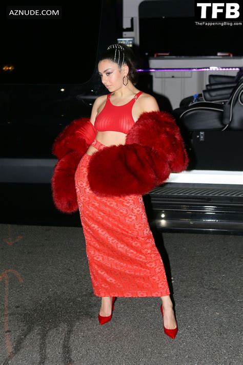 Charli Xcx Sexy Seen Braless Showing Off Her Hot Tits Wearing A Red Dress In New York Aznude