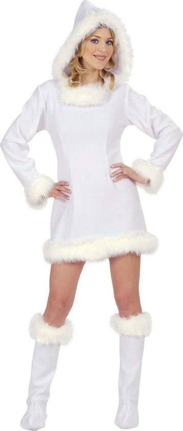 Wit Sexy Eskimo Kostuum Voor Dames Verkleedkleding Large Bol