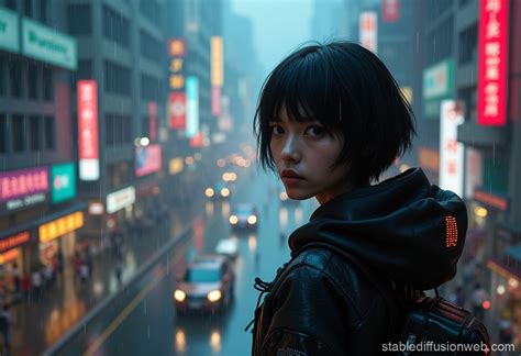 Cyberpunk City Streets in Chaos | Stable Diffusion Online