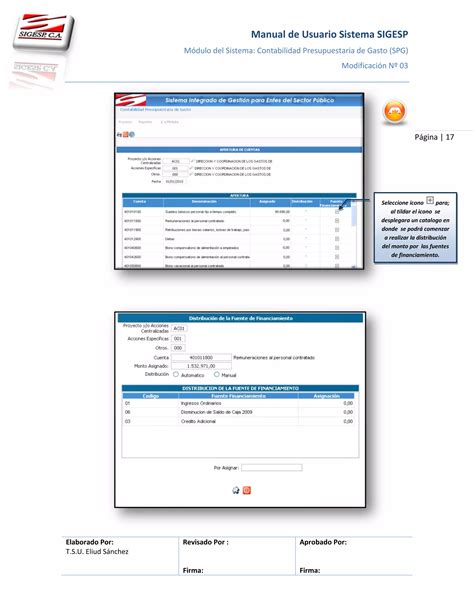 Manual De Usuario Sistema Sigesp Contabilidad Presupuestaria De Gasto PDF