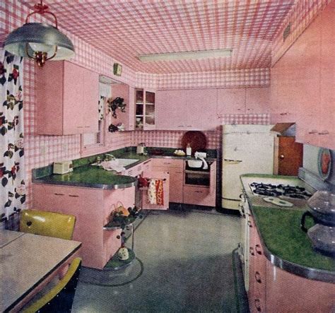 The Mid Century Modern Kitchen These Pink Kitchens From The 1950s Are