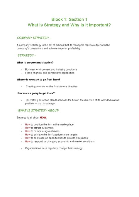 OBS 310 Blocks 1 2 3 Summary Business Management Block 1 Section 1