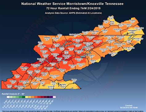 Tennessee Flooding Area Map