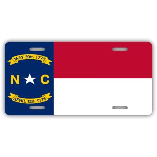 North Carolina State Flag License Plate