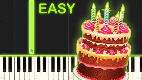 Happy Birthday Easy Piano Tutorial Youtube