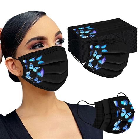 Pcs Unisex Adult Face Mask Butterfly Print Layer Protective