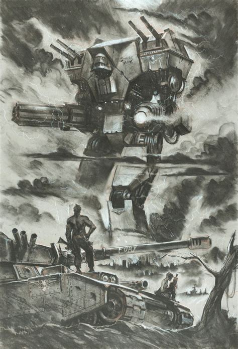 Titanicus - Warlord Titan in action. In foreground, we can see two ...