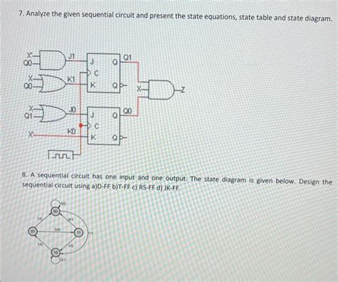 Solved 7 Analyze The Given Sequential Circuit And Present