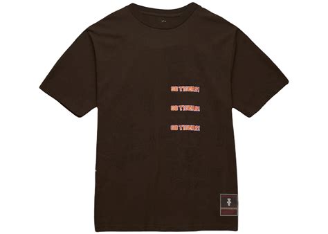 Travis Scott x Mitchell Ness Clemson Tigers Seal T Shirt Brown TRENDING
