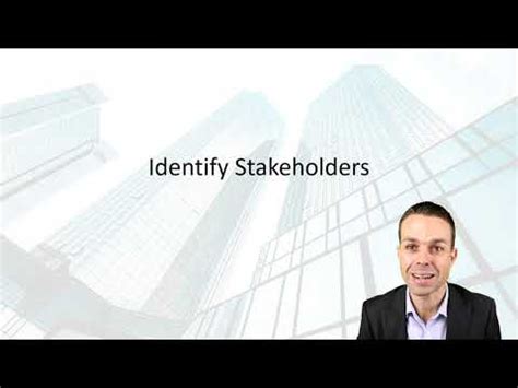 Identify Stakeholders Pmbok Video Course Youtube