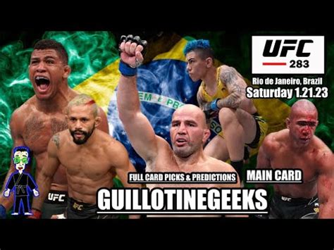 UFC 283 Glover Teixeira Vs Jamahal Hill FULL CARD Picks And