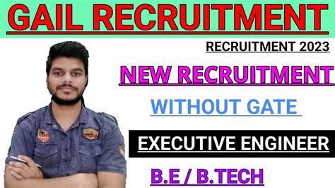 GAIL GAS Recruitment 2023 OUT BE Btech Diploma Eligible Apply Now