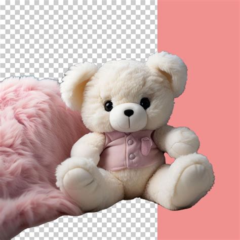 Teddy Bear On White Background Premium Ai Generated Psd