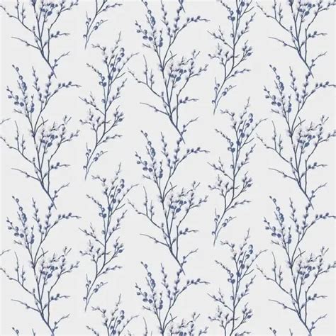 Pussy Willow Wallpaper Off White Midnight By Laura Ashley Lrashly