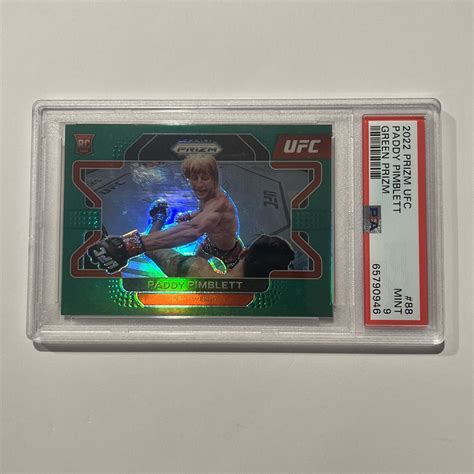 2022 Panini Prizm UFC Green 88 Paddy Pimblett RC Rookie PSA 9 EBay