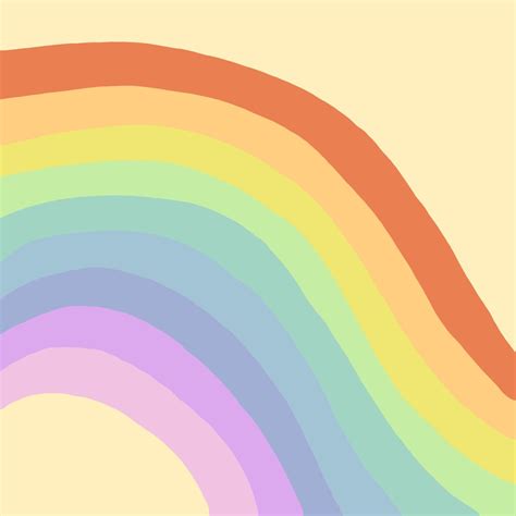 Aesthetic Rainbow Can Be Used For Small Widgets Rainbow Drawing