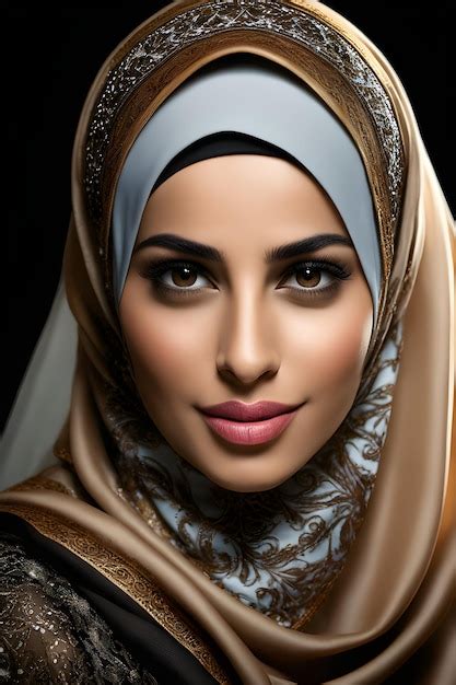 Premium Photo Beautiful Muslim Woman In Hijab Portrait Of Beautiful