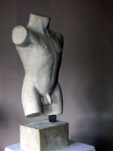 Male Torso Classical Naked Life Size Sculpture Artparks