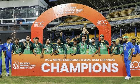 Pakistan A Wins Acc Mens Emerging Teams Asia Cup 2023