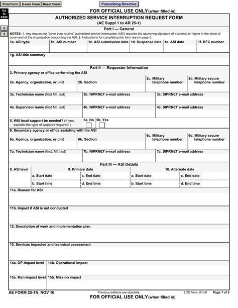 Ae Form 25 1n Fill Out Sign Online And Download Fillable Pdf