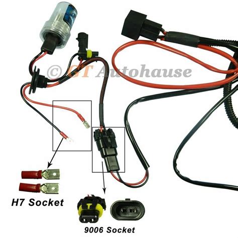 Xenon Hid Relay Wiring Harness Kit For H1 H7 H8 H10 H11 Hb4 9005 9006