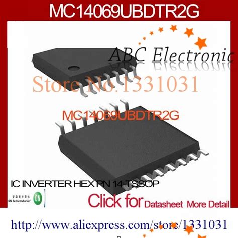 MC14069UBDTR2G IC INVERTER HEX P N 14 TSSOP MC14069UBDTR2G 14069