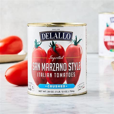 Delallo San Marzano Style Crushed Tomatoes 28oz Pack Of 3 Authentic Italian Flavor