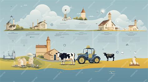 Premium Photo | The process of producing milk an ancient farm and modern dairy production cows ...