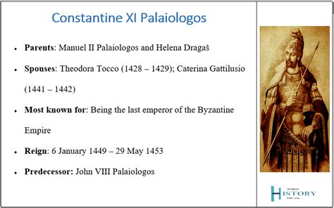 Who Was Constantine Xi Palaiologos The Last Emperor Of The Byzantine