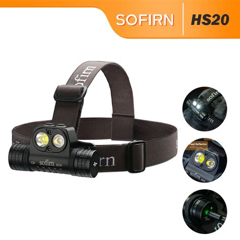 Sofirn HS20 Rechargeable Headlamp Super bright 2400 lumen With XHP50.2 ...