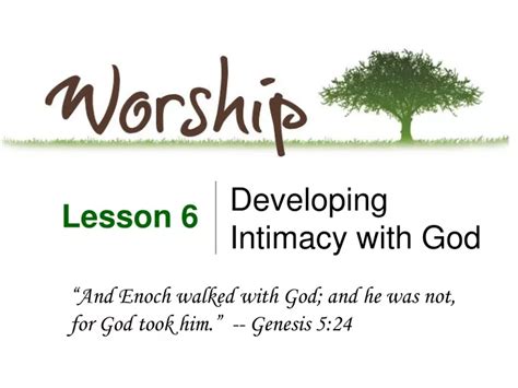 Ppt Cultivating Intimacy With God Lesson 6 Powerpoint Presentation Free Download Id8609408