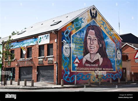 Republican Murals of the Falls Road, Belfast, Northern Ireland Stock ...