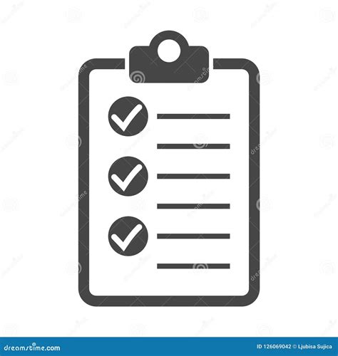 Checklist Icon Design Simple Vector Logo Stock Vector Illustration