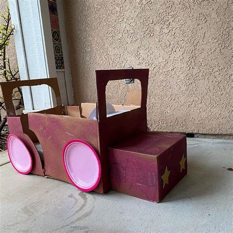 Build-your-own Cardboard Box Car Instructions Only - Etsy | Cardboard ...