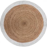 Tapis rond jute motif Livin diamètre 120 cm Atmosphera Couleur