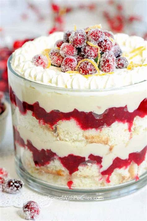 Cranberry Trifle Dessert {gorgeous And Delicious} Spend With Pennies