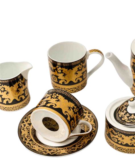 Jenna Clifford Grandeur Cup And Saucer Black And Gold The Culinarium