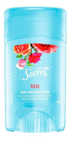 Antitranspirante En Gel Secret Rose Invisible 45g Mercadolibre