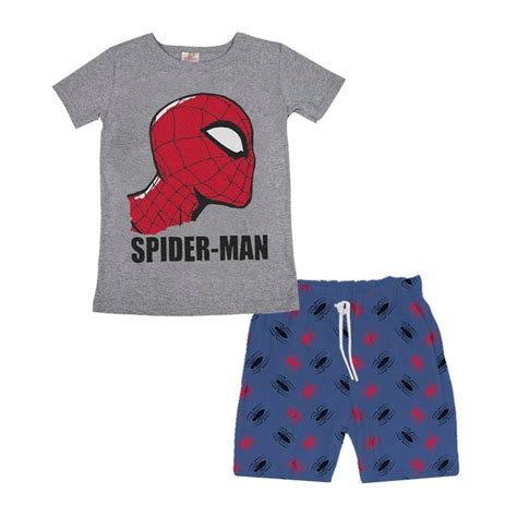 Pijama Marvel Talla X Spider Man Lisa Y Jaspeada Gris Walmart