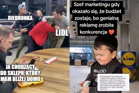 Wojna między Biedronką i Lidlem Polacy dostają dziwne smsy i kręcą