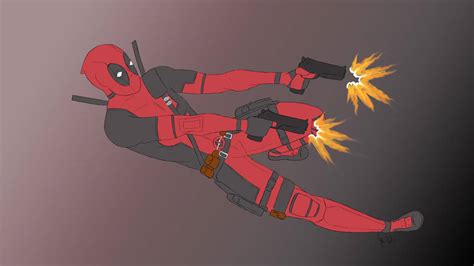 Deadpool With Guns By Fabisart On Deviantart