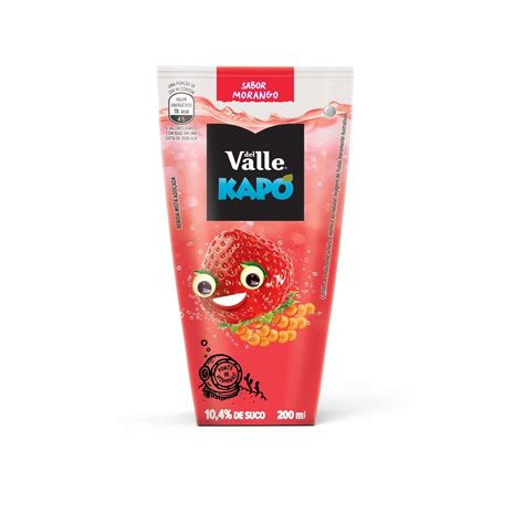 Kit Suco Del Valle Kapo 6 Unidades Sabor Uva 6 Unidades Sabor Morango