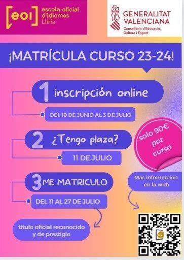 Inscripci N Abierta Para El Curso De La Escuela Oficial De