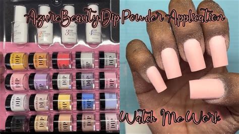 Azure Beauty Dip Powder Application Watch Me Work Youtube