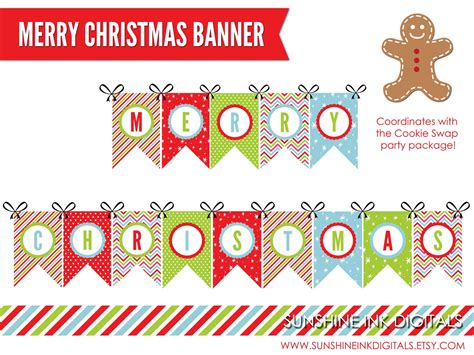 Merry Christmas Banner Free Printable Free For Commercial Use High Quality.