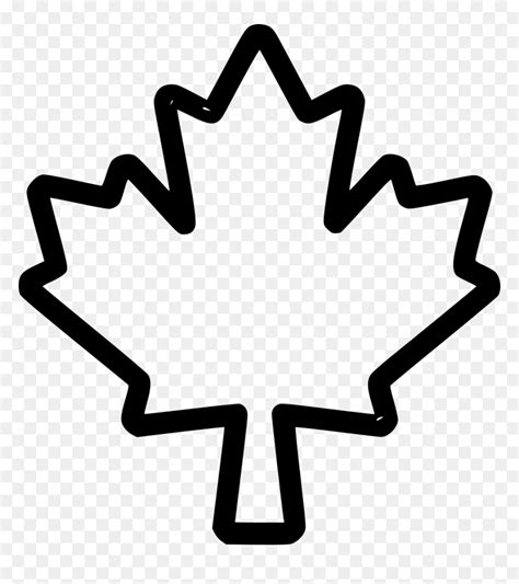 Maple Leaf Outline Png, Transparent Png - vhv