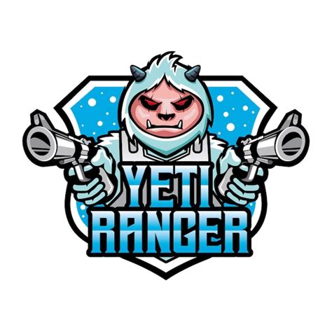 Yeti Karikatur Vektor Maskottchen Design Premium Vektor